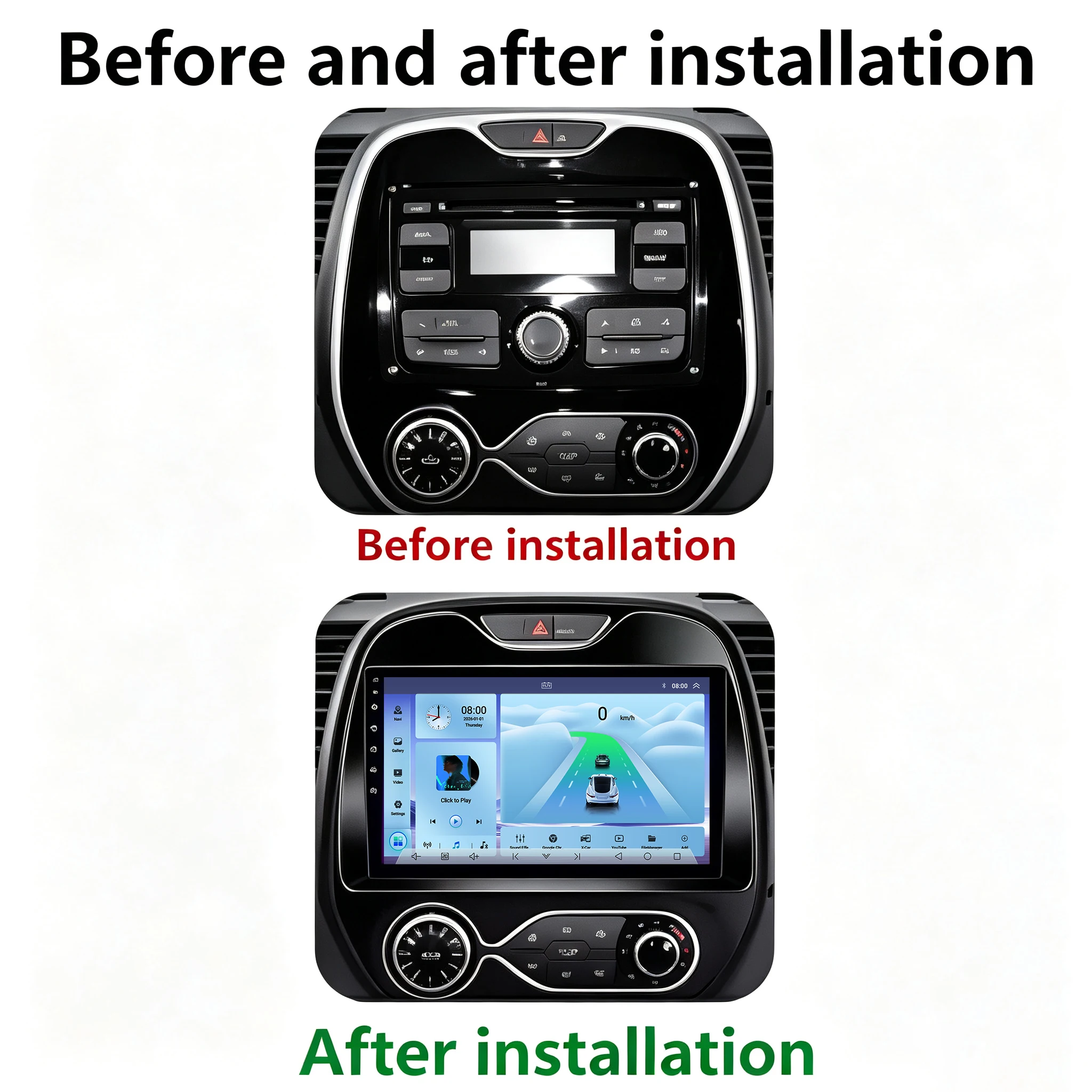 Cortex-A76 Octa-Core Android 16 Car For Renault Kaptur Captur Clio Samsung QM3 2013 2014 2015 2016 Touch Screen DSP BT WIFI 5G