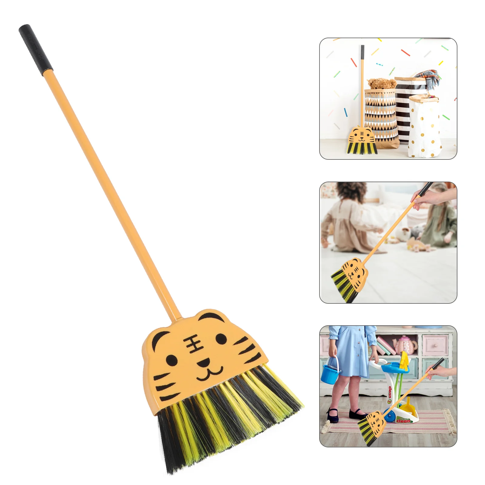 Children's Broom Housekeeping Supplies Cleaning Brush for Scrubbing Kids Toys Puzzle