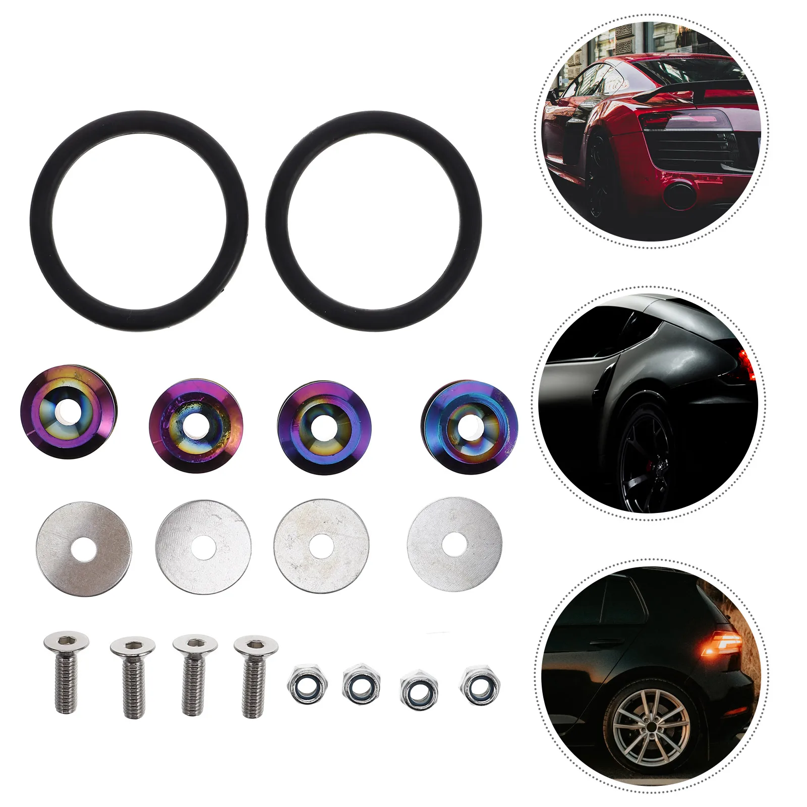 

Reinforced Gasket Front Rear Bumper Cars Quick Release Repair Kit Solid Materials Durability Pressure Resistance Easy
