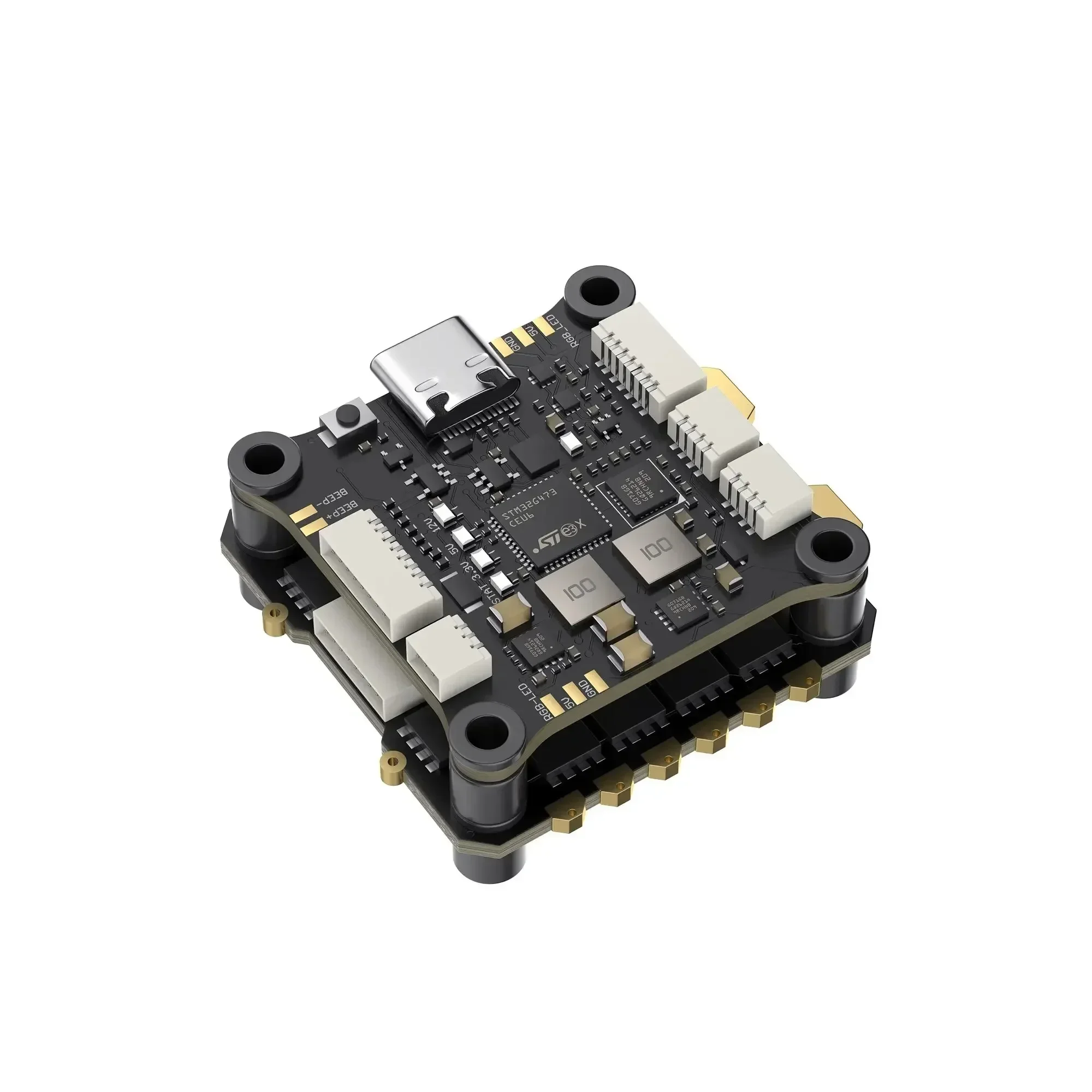 GEPRC Fettec G4 Alpha GF50A FPV Stack G473 Flight Controller FETTEC S2M Dshot2400 GF50A 4IN1 ESC for FPV Freestyle Drone Model