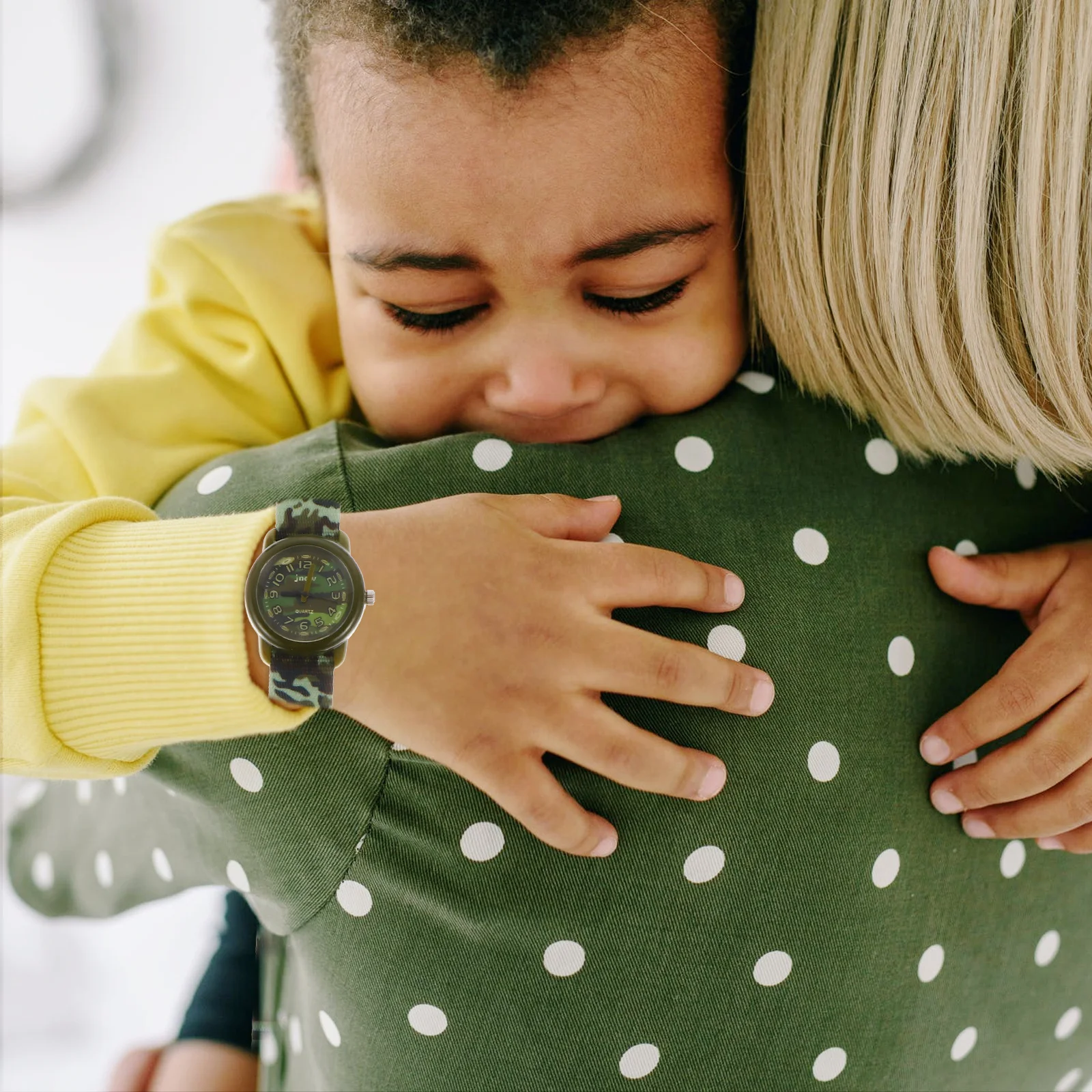 1Pcs Waterproof Kids Watch Camouflage Creative Comfortable Wristwatch Suitable for Daily Wear Travel Cartoon Quartz