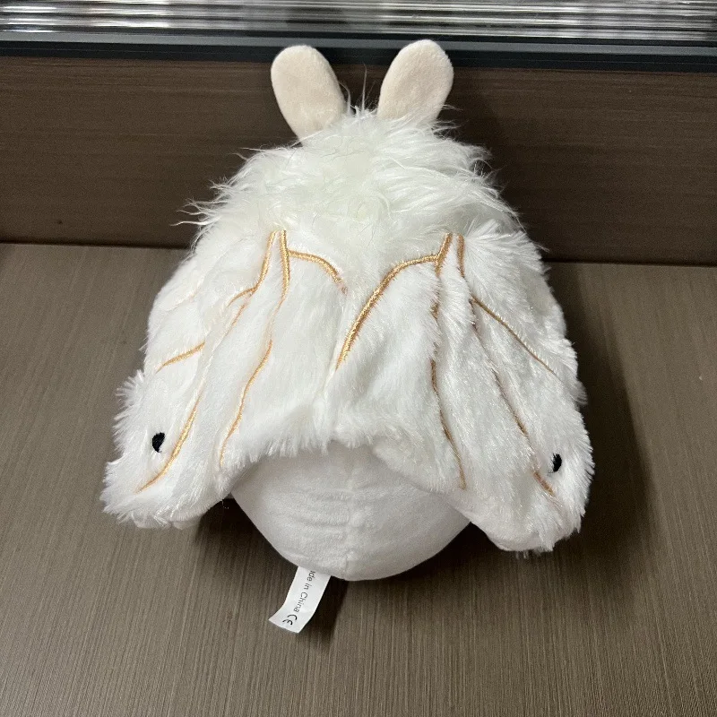 Oreiller en peluche papillon de nuit blanc pour filles, jouets créatifs de dessin animé mignon, toucher confortable, sommeil, chambre à coucher, habillage, cadeau d'anniversaire, nouveau