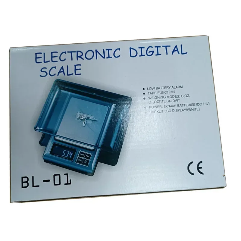 

BL-01 0.1g/3000g Mini Digital Pocket Scale LCD Display for Gold Jewelry Diamond Weighting Balance Gram Weight Electronic Scales