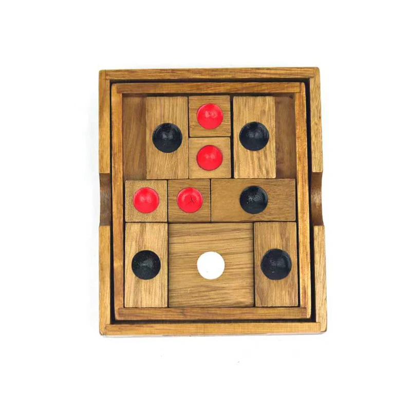 Wooden Brain Teaser Huarong Sliding Puzzle Logical Thinking Games For Kids And Adults Educational Intellectual Toys