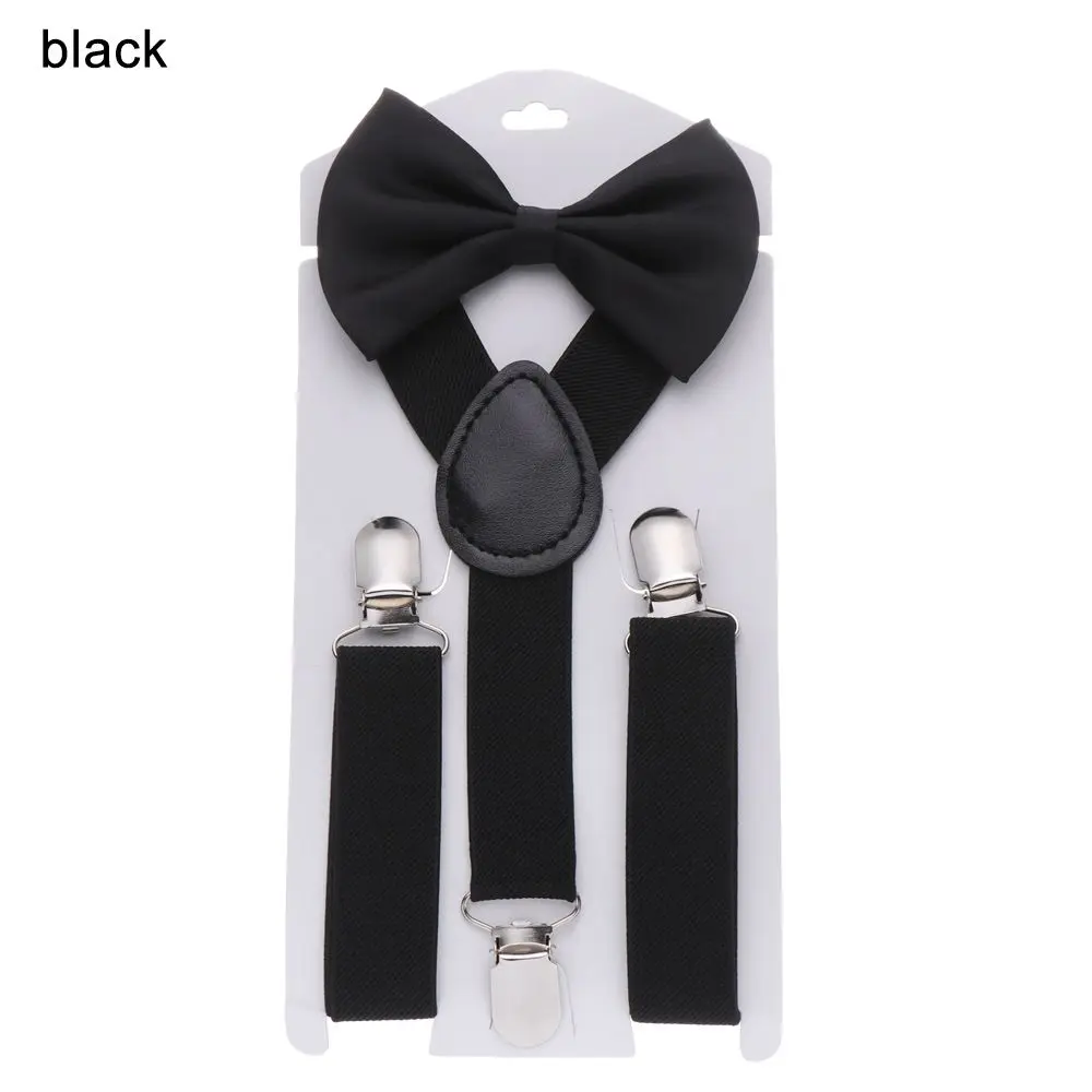 Children's Adjustable Suspenders with Bow Tie