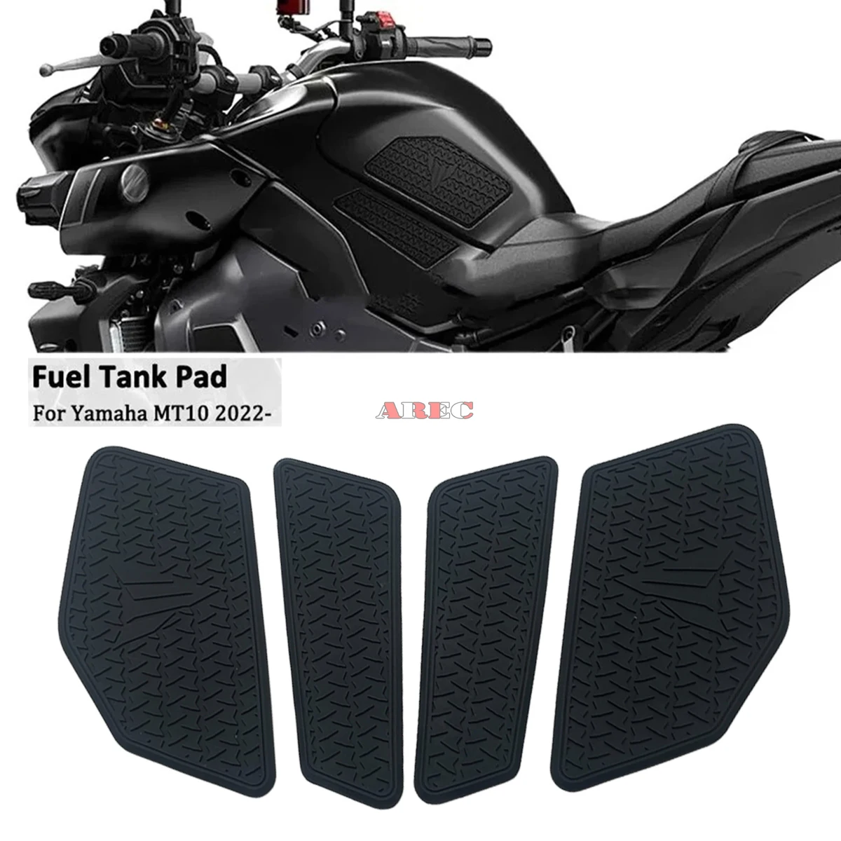 For YAMAHA MT10 mt10 2022 2023 2024 2025 MT-10 New Motorcycle Non-slip Side Fuel Tank Stickers Waterproof Pad Rubber Sticker