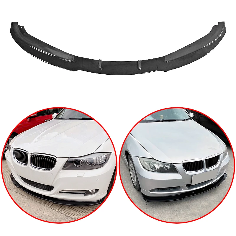 

For BMW 3 Series E90 2005-2008 320i 325i MP Style High Quality ABS Car Front Lip Spoiler Body Kit Glossy Black Carbon Fiber Look