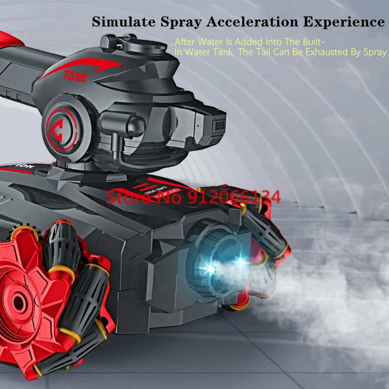 1:12 Watch Sensing Smart RC Car 2.4G Water Bomb Launch 45 °   Klettern Sie unabhängige Stoßdämpfung, ferngesteuertes All-Terrain-Spielzeugauto