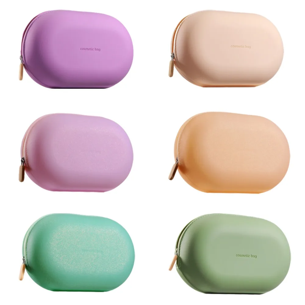 Neue Silikon-Kosmetiktasche, wasserdichte, tragbare Toilettentasche mit großem Fassungsvermögen für Geschäftsreisen, niedliche Make-up-Tasche – Detail 11