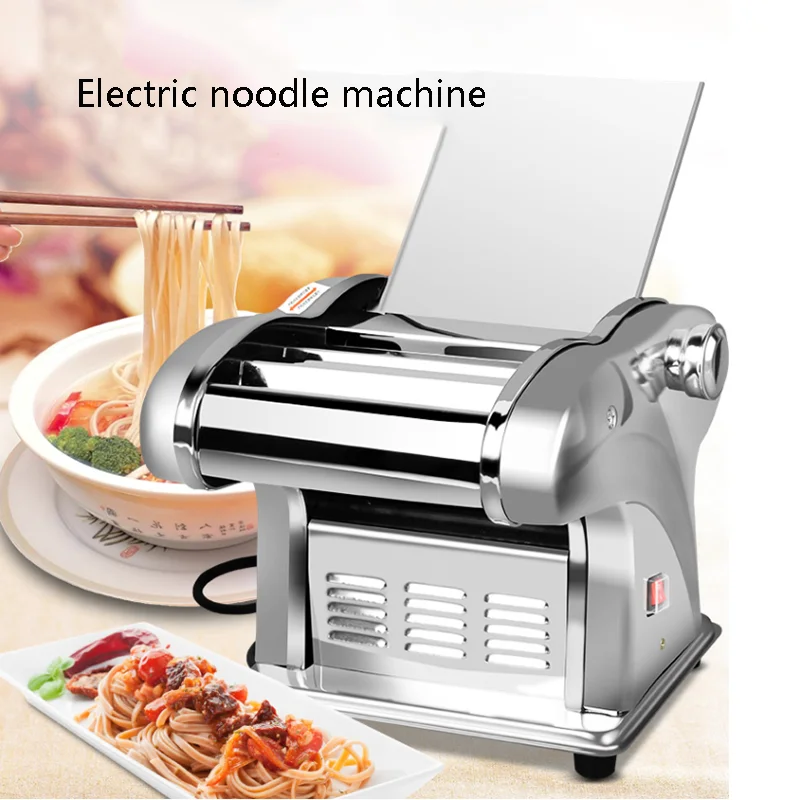 Household Pasta Machine Noodles Maker Stainless Steel Noodle Cutter Electric Automatic Dough Rolling Machine Dumpling Machine