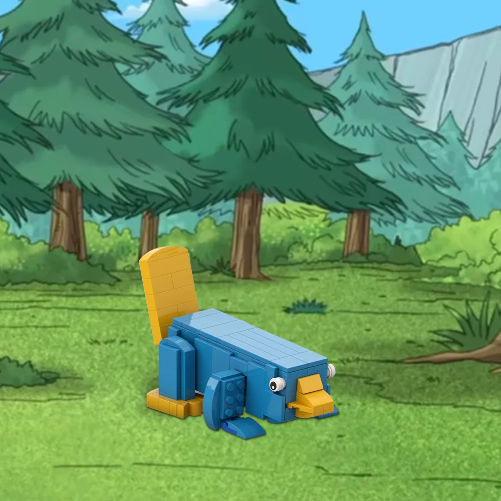 Gobricks MOC 映画キャラクターの役割ビルディングブロックモデル動物フィニアスとファーブレンガのおもちゃ子供のための ift