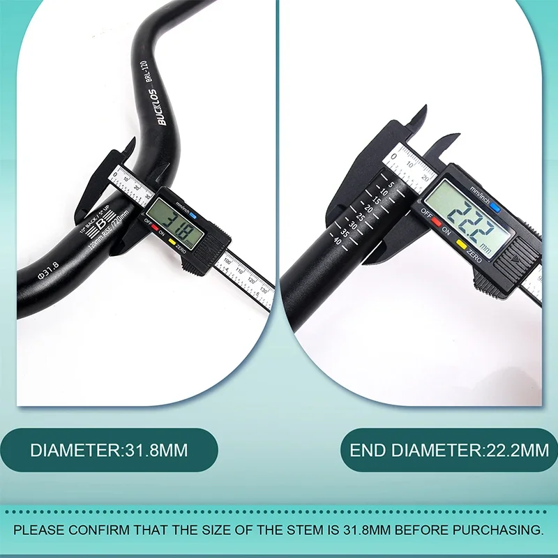 BUCKLOS Mountain Bike Handlebar 31.8mm 720mm 780mm MTB Riser Handlebar Rise 30/50/90/120mm Aluminum Alloy Handelbar Bike Parts