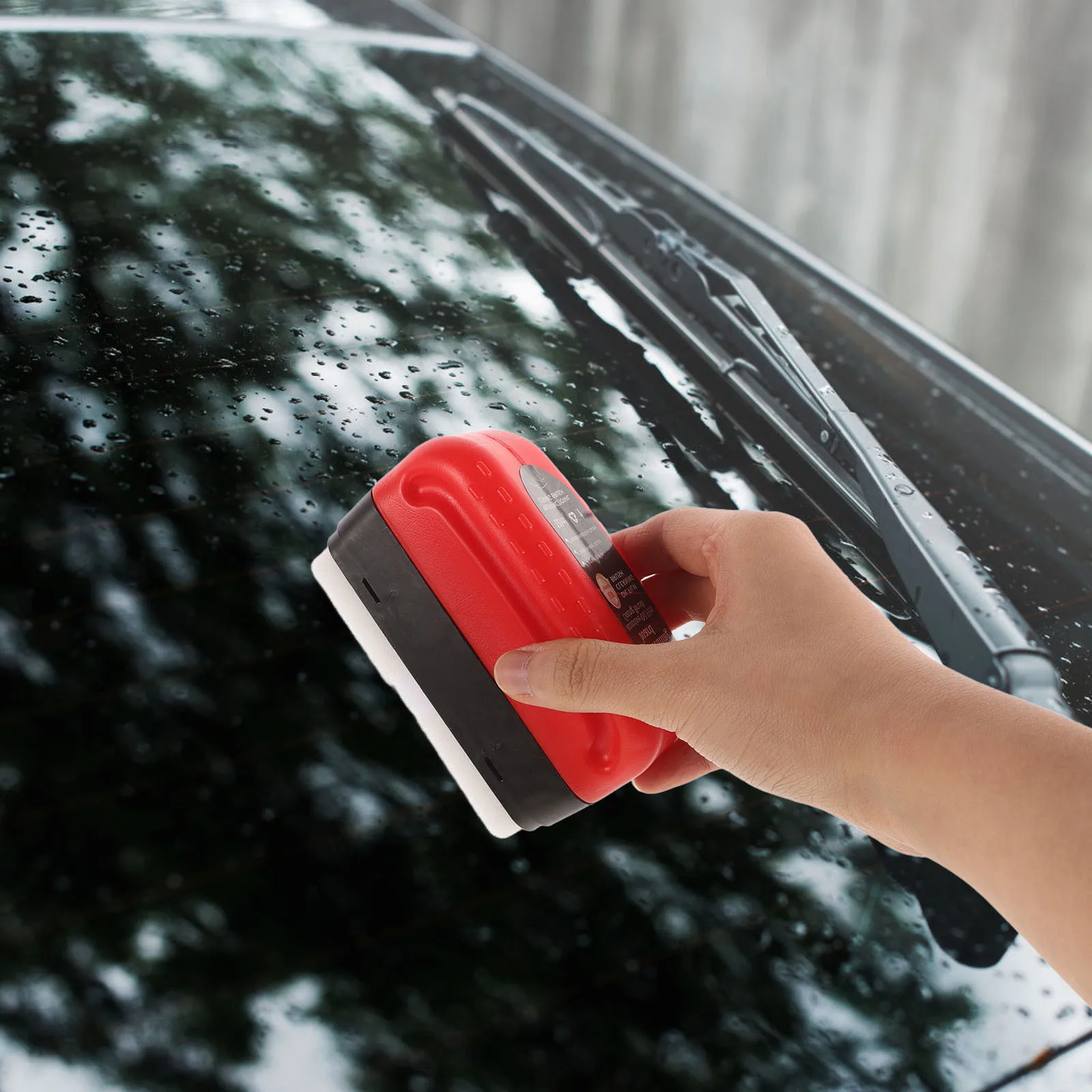 

Car Glass Cleaner Oil Film Remover Red Windshield Coating Cleaning Board Brush Automotive Anti Rain Mist Wipes
