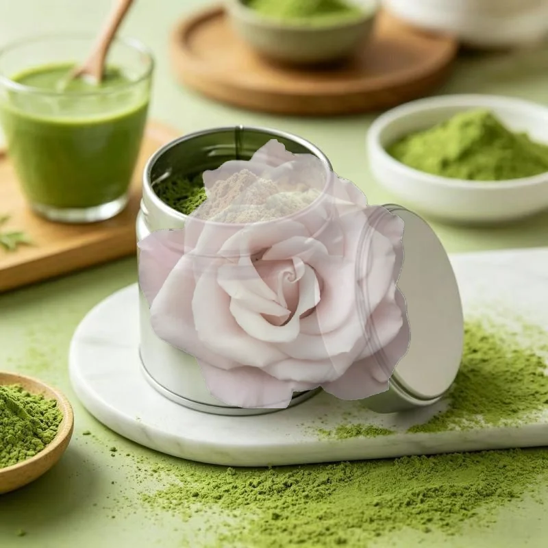 Popular Portable Matcha Powder Sealed Can Mini Thick Tinplate Leakproof Storage Jar for Kitchen Spice Tea Office Daily Use