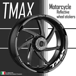 Pegatina reflectante para rueda de motocicleta, calcomanías en el interior del cubo, cinta de rayas de llanta para Tmax 530, 500, 560, Tmax530, Tmax500, TMAX