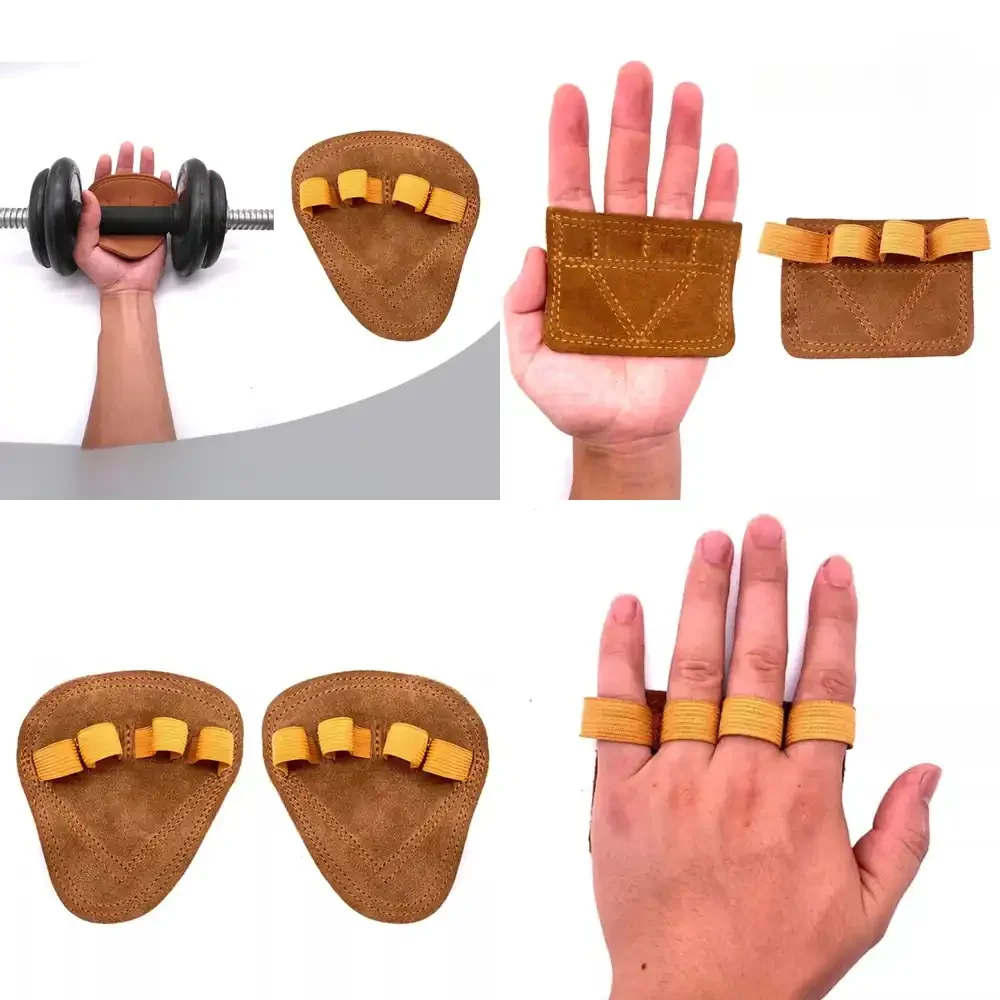 

WAP01 Cowhide Palm Protection Fitness Small Palm Protection Portable Weight Lifting Training Gloves Professional Sports