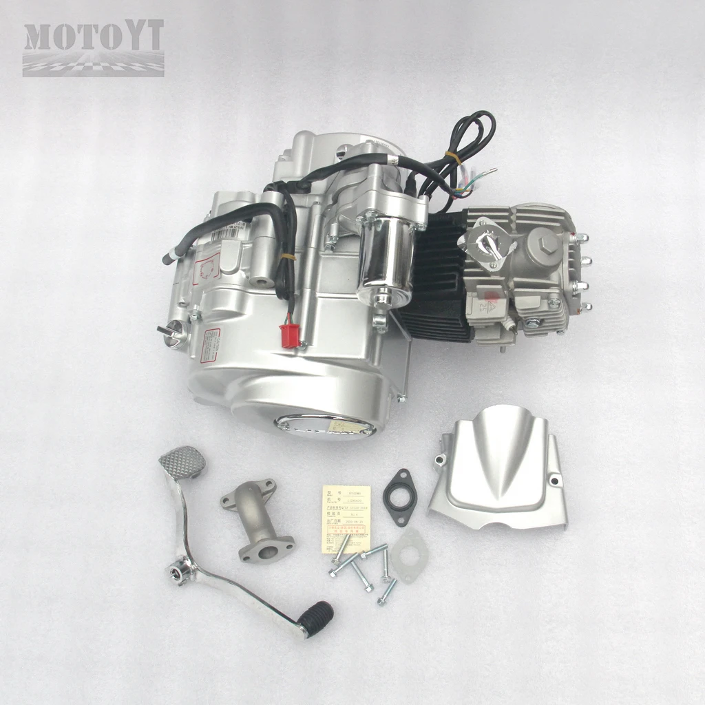 110CC Engine with Reverse Gear, 1+1 Speed & Auto Clutch, Stable Power for ATV and Go Kart