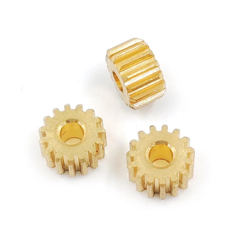 3PCSx 153A 0.5M Copper Pinion OD=8.5mm 15 Teeth 3mm Hole Motor Main Shaft Gear DIY Repair Parts
