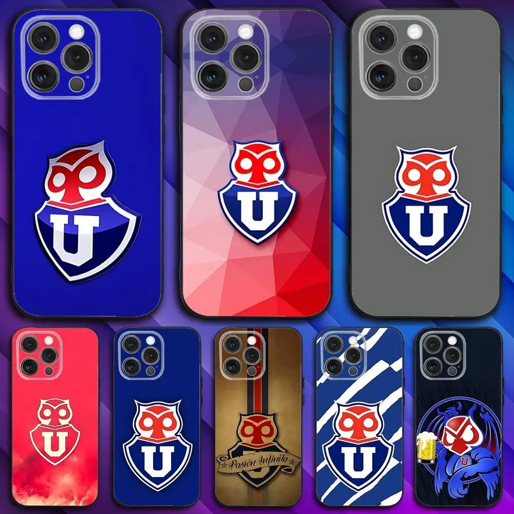 

C-Chile University Logo Phone Case For iPhone 17,16,15,14,13,12,11,Pro,Max,Plus,X,XS,SE4,E,Mini,Soft Black Case