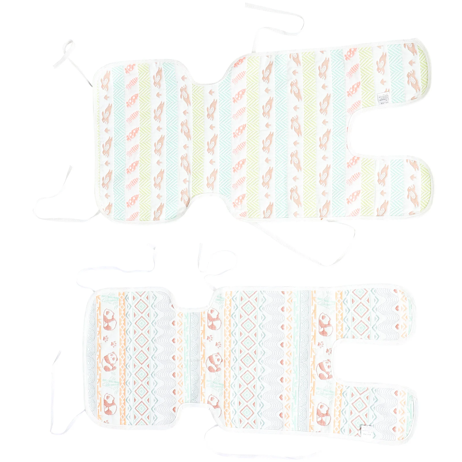 2 قطعة وسادة عربة طفل عكسها سميكة مقعد بطانة العالمي وسادة مقعد السيارة عربة الرضع إدراج وسادة التبريد للطفل