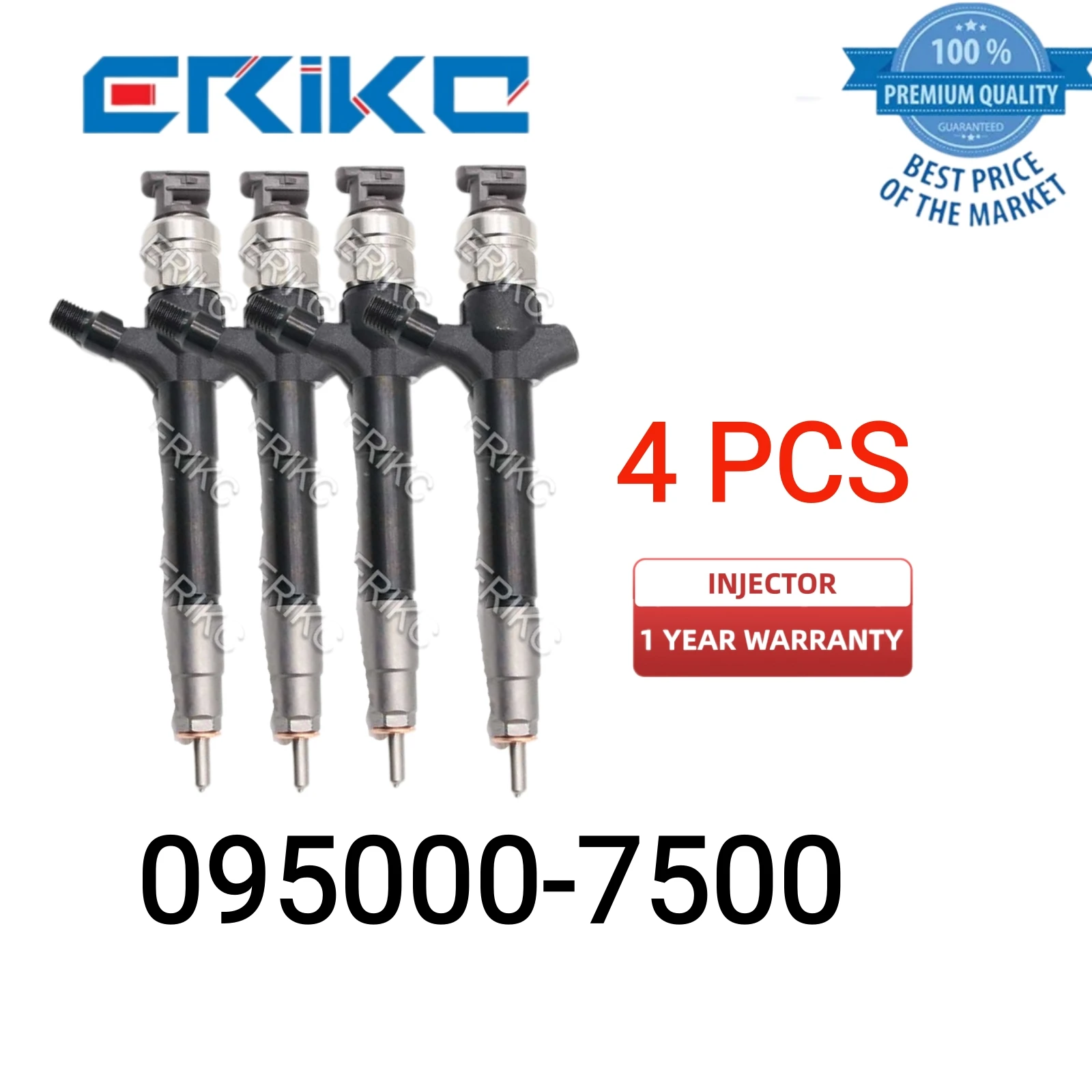 4 PCS 095000-750# Injector Assy Fuel 1465A279 Common Rail Injector 095000-7500 Complete Body Injector for Mitsubishi