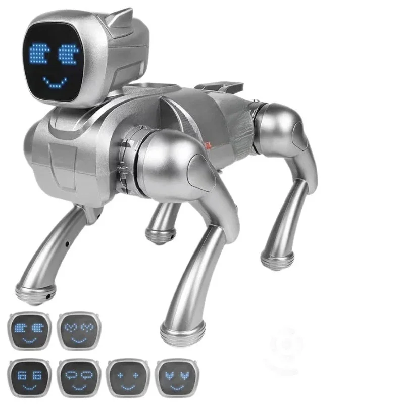 AI intelligent machine dog remote control, programming voice conversation electric toy
