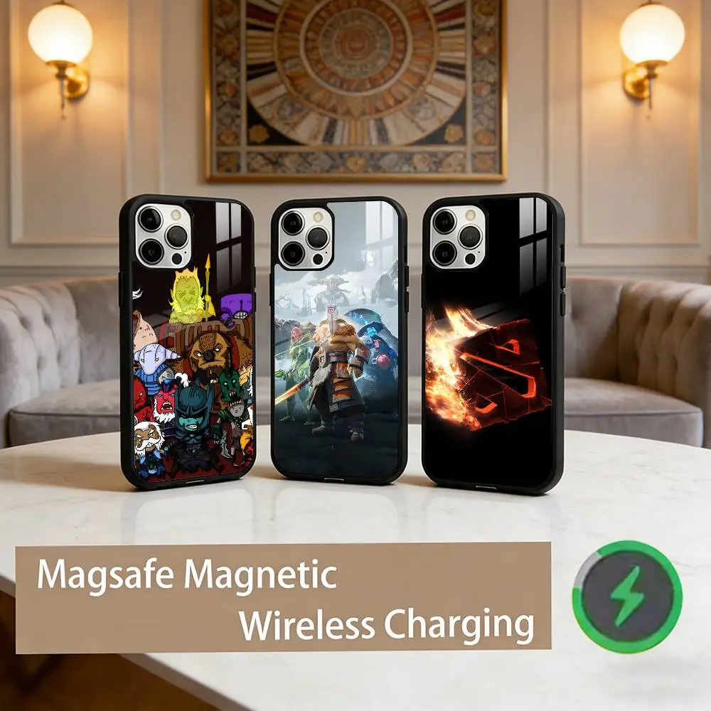 

D-Dota-2 Game Phone Case For iPhone17,16,15,14,13,12,11 Plus,Pro Max Magnetic For Magsafe Wireless Charging