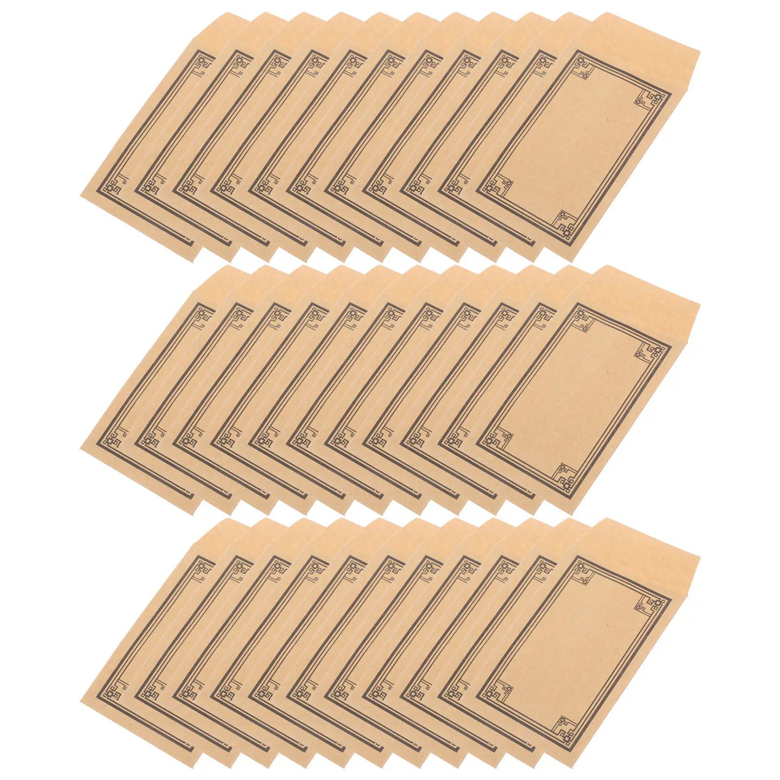 50Pcs Mini Kraft Paper Envelopes Self Sealing for Cash Coins Budgeting Money Saving Currency Storage Small Brown Envelopes Ample