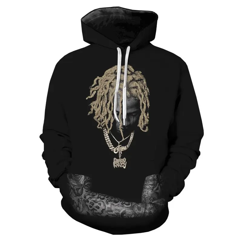 Hot Rapper Lil Durk 3d Print Men/Women Laxity Hoodie Casual Oversized Pullover Fashion Popular Sweatshirt Fashion Men Clothing