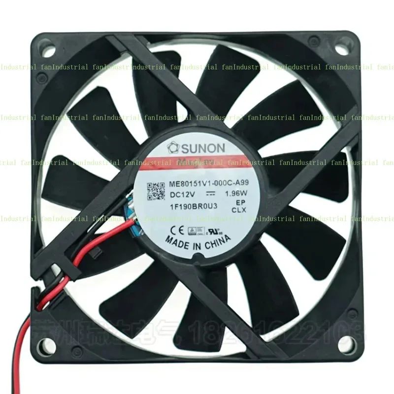 Z SUNON ME80151V1-000C-A99 Серверный охлаждающий вентилятор 12 В 1,96 Вт 80x80x15 мм 2-проводной Z SUNON ME80151V1-000C-A99 Серверный охлаждающий вентилятор 12 В 1,96 Вт 80x80x15 мм 2-проводной