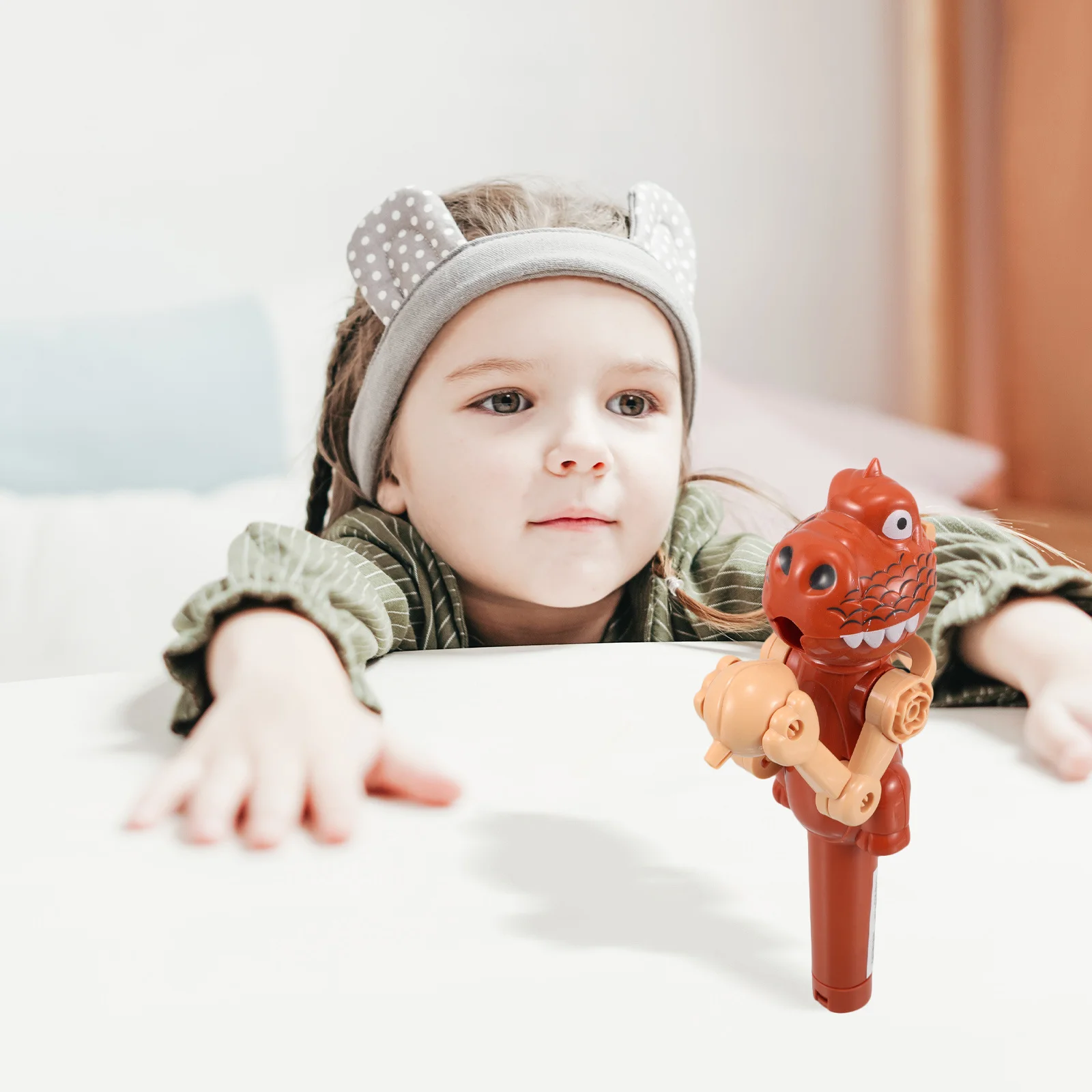 

1 шт., держатель для леденцов с динозавром, детский ящик для хранения конфет, диспенсер для лакомств для вечеринки, Хэллоуина, Пасхи, детей, коричневый