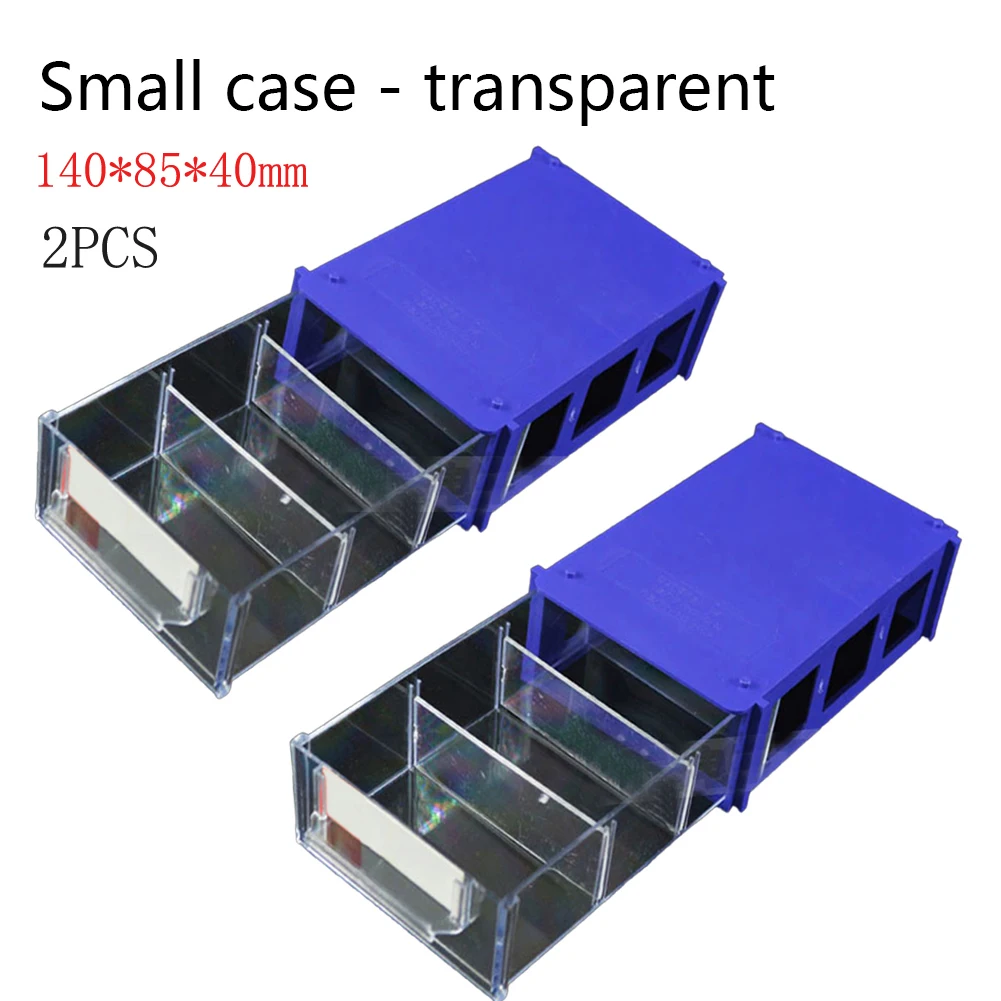 1pc/2pcs Stackable Box Dustproof Hardware Parts Tools Storage Container Case Holder Fishing Tackle Tools Durable Thicken Box