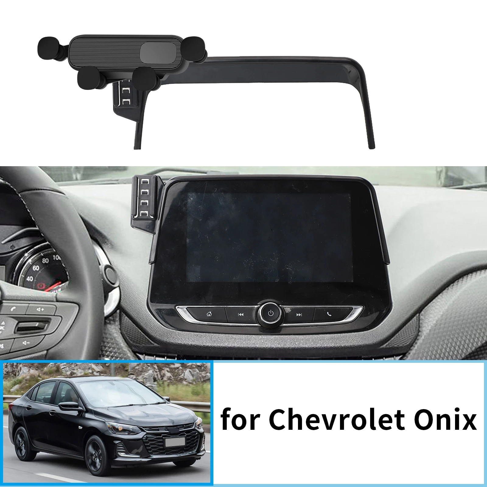 

for Chevrolet Onix 2020 2021 2022 2023 (8.0inch） GPS Bracket Navigation Stand Auto Accessories