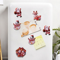 Creative Christmas Cartoon Fridge Magnets, Home Decor
