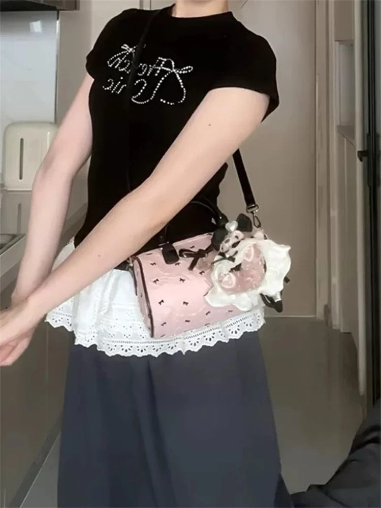 

Ballet Sle Underarm Bag 2025 New Sweet Bow Knot Single oulder Bag Faionable Crossbody Bag for Women Casual Chic Design