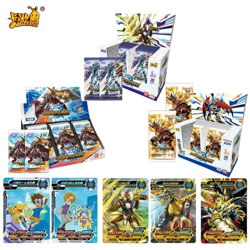 

Официальные коллекционные карты KAYOU Digimon Unlimited Evolution Legend Edition: аниме и игровые периферийные товары, коллекционные карты, праздничный подарок для фанатов