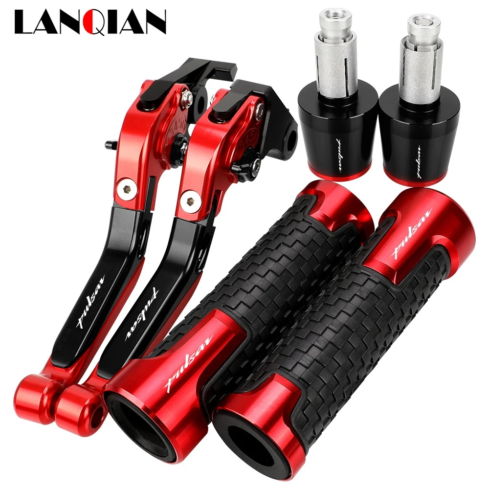 

For Bajaj Pulsar 200 NS/200 RS/200 A Motorcycle Accessories Handgrips Extendable Brake Clutch Levers Handlebar Grips Handle Ends