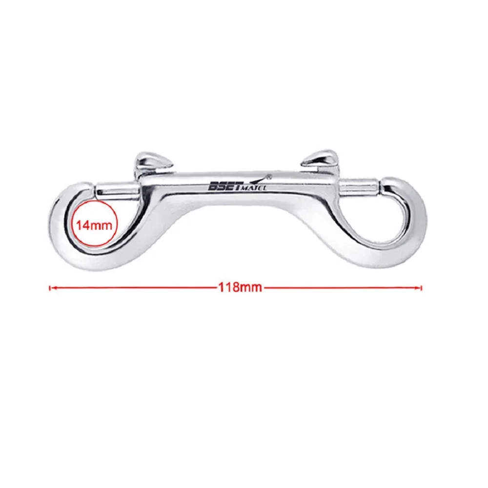 

Marine Double End Bolt Snap Hook Hanger Clip Zinc Alloy Boat Hardware Double Ended Bolt Snap Quick Draw Pet Chains Trigger Parts