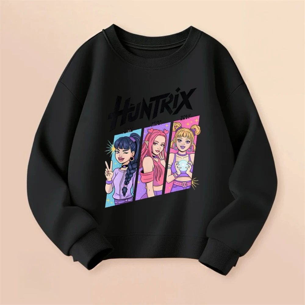 بلوزات مطبوعة أزياء عارضة الملابس نمط جديد الأطفال الكرتون هوديي طفل بنين بنات شيطان الصيادين قمم لباس خارجي