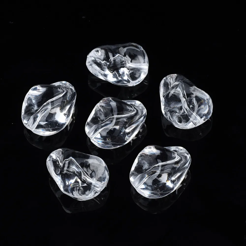 500g Transparent Acrylic Beads Teardrop Clear 16.5x13.5x10.5mm Hole: 1.8mm about 510pcs/500g