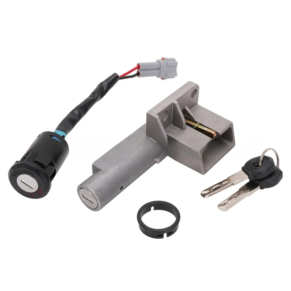 Ignition Lock and Key Kit for Ron S X E-Bikes Standard Fit High Universality Grey Color Aluminum Iron Build Ignition