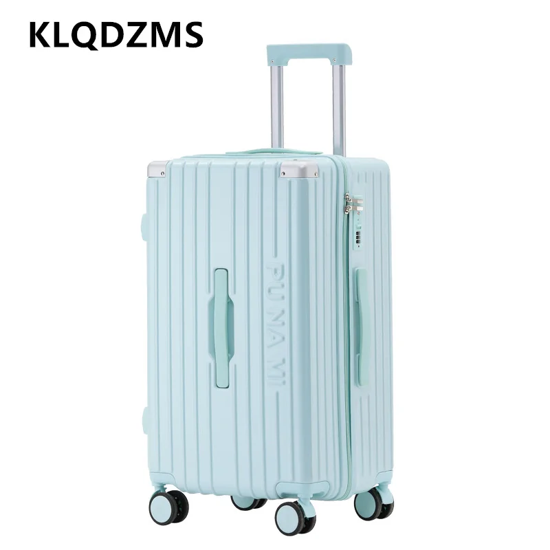 KLQDZMS 20"24"26"28 Inch High-quality Luggage Large-capacity Trolley Case Men Boarding Box Universal Wheel Rolling Suitcase