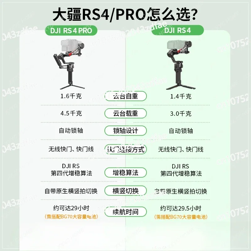 rs4/rs3 pro handheld gimbal SLR stabilizer rs3 mini micro single camera anti-shake professional carbon fiber three axes