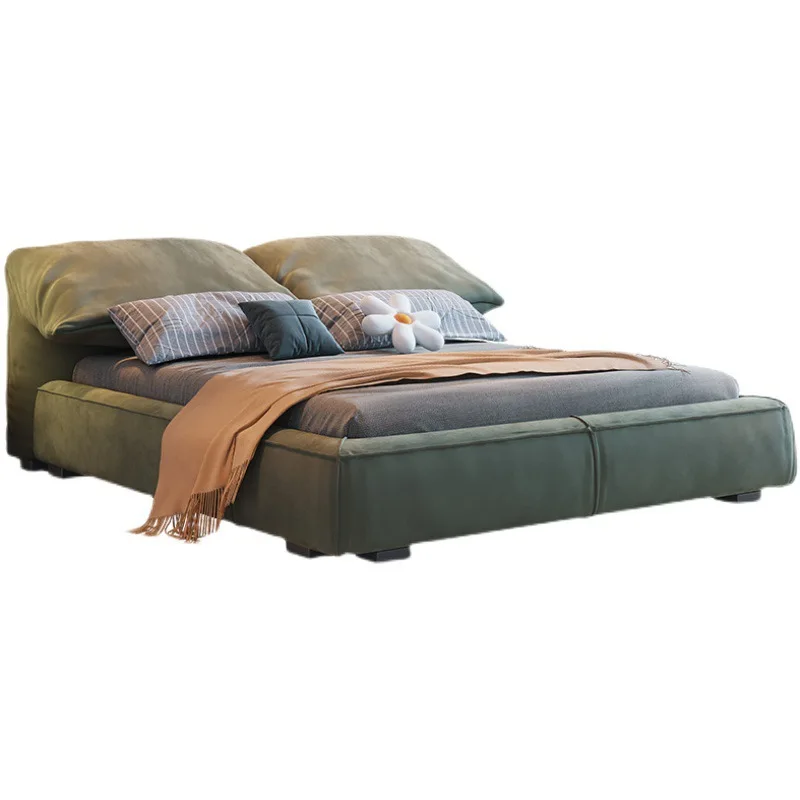 

Light luxury technology cloth master bedroom wedding bed matte cloth double bed