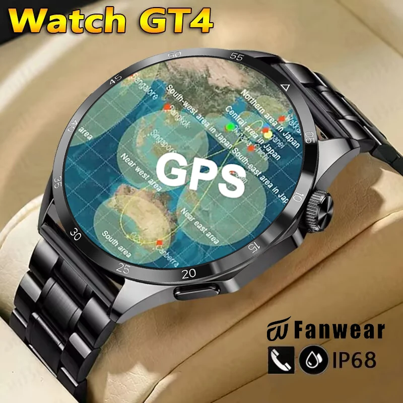 Reloj Inteligente 2026 Watch 5 Pro con GPS, Brújula, Pantalla AMOLED 454*454, NFC, Llamadas Bluetooth, Resistente al Agua, Monitor de Salud para Hombre