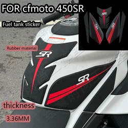 오토바이 고무 보호대 탱크 패드 스티커, CF MOTO 450SR 용 데칼 액세서리