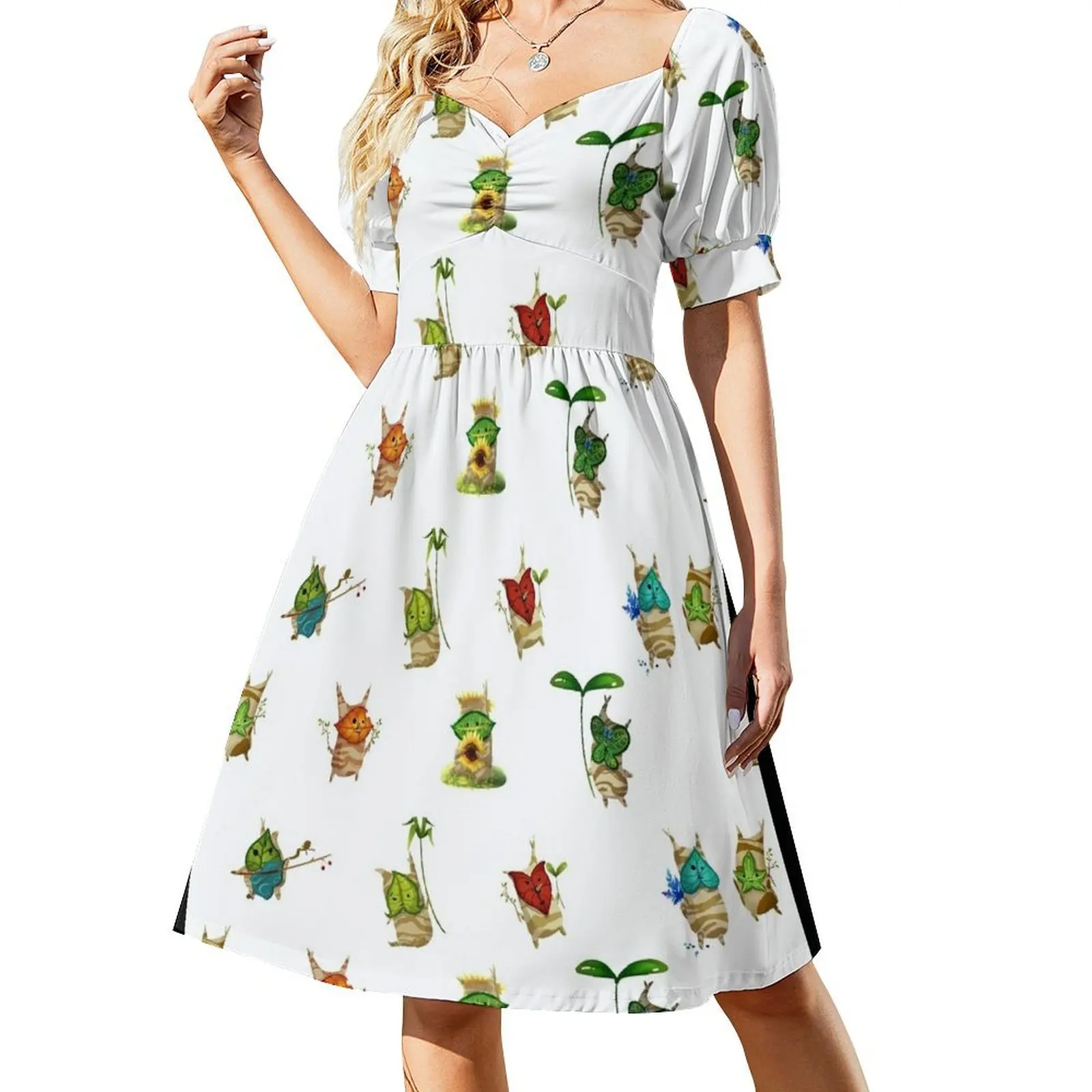 

Yahaha! You found me! Short Sleeved Dress summer dress korean women women evening dress