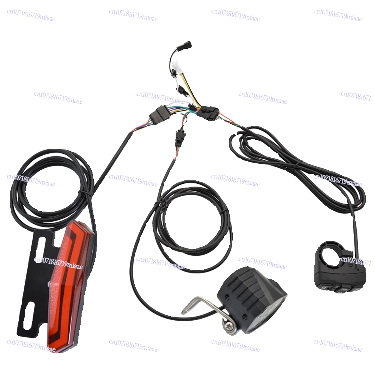 Combinaison de direction de frein arrière de vélo électrique, bouton de commutation de phare, pièces de Modification de Scooter