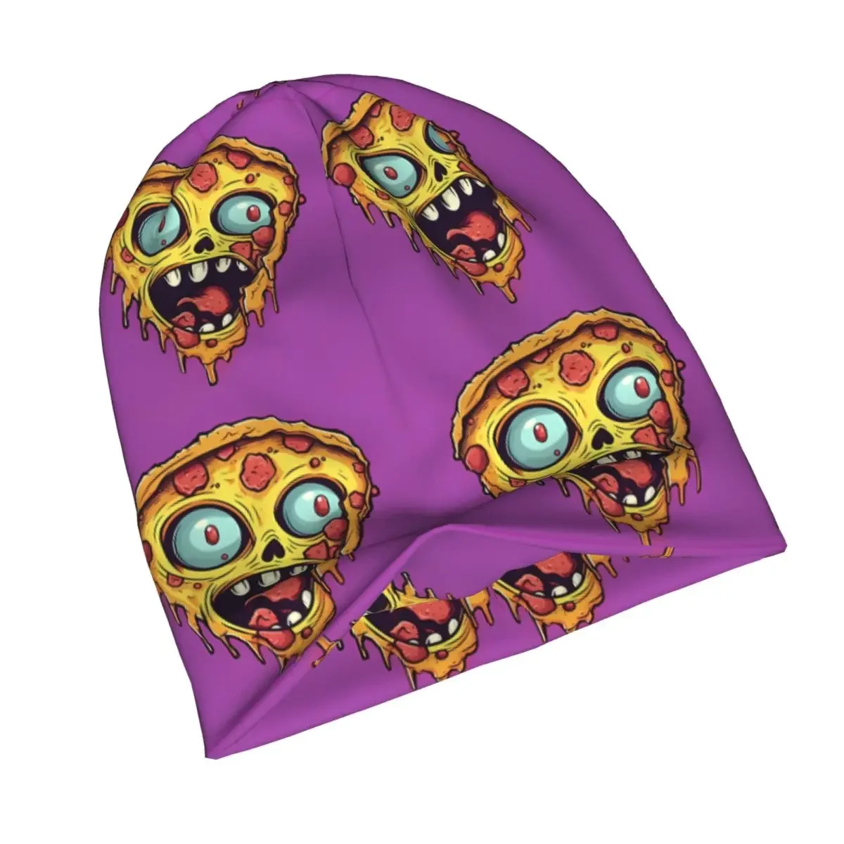 Zombie Outdoor Hats Pizza Strikes Again Thin Hat Bonnet Hipster Skullies Beanies Caps Men Women's Earmuffs