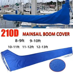 Blue 210D Waterproof Mainsail Boom Cover, Boat Cover, Anti UV Windproof Sunshade Sail Cover Anti Scratch Dustproof Cover 3m/3.5m